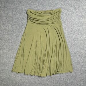 Tommy Bahama – Olive Green Bandeau Strapless Ruching Dress‎ Women's Medium